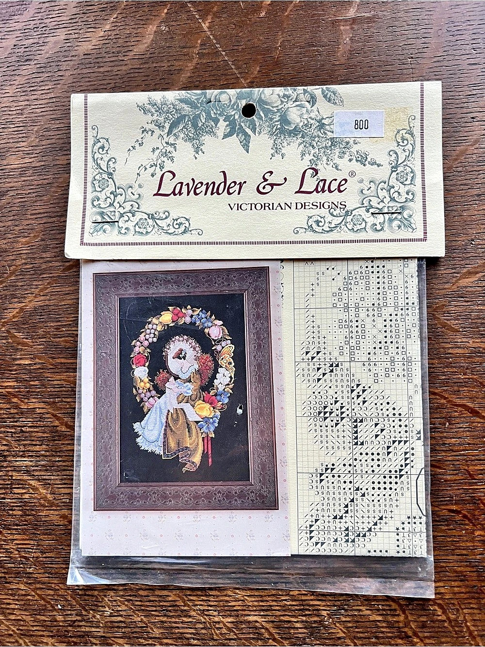Lavender & Lace Lady of the Thread Cross-Stitch Pattern
